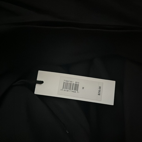 NWT! Banana Republic Black Crepe Scoop-Neck Midi Dress - Multiple Sizes - Picture 6 of 7